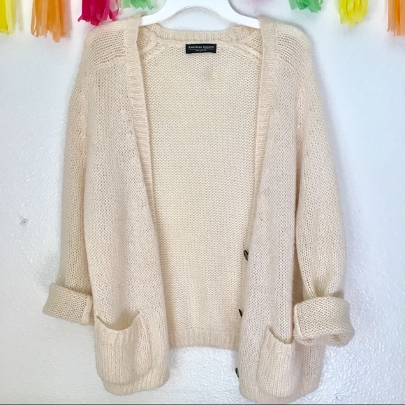 cream slouchy cardigan